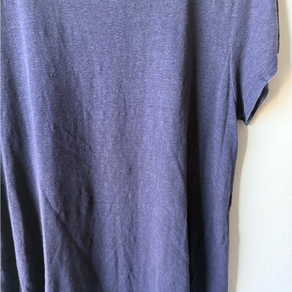 Eileen Fisher Midnight Blue Short Sleeve Tee - Picture 2 of 5